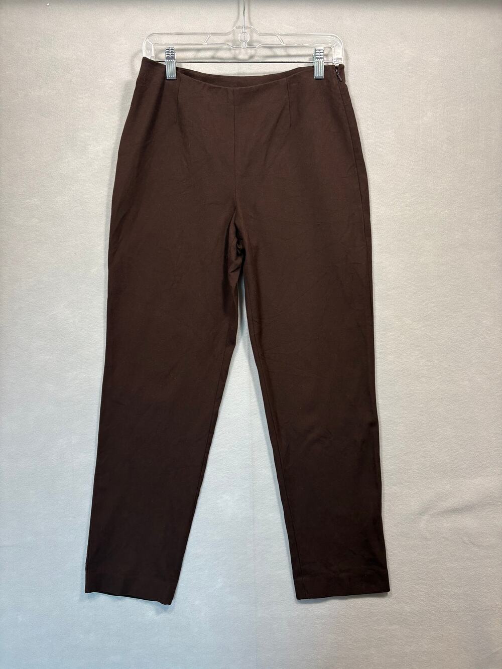 Chico's Brown Mid rise Crop Ankle Pants Stretch Size 0.5 US Small 6